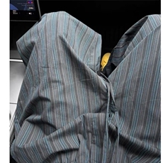 时尚新款潮流流行竖条纹弯刀阔腿裤男复古KA2010-P47，男装休闲裤，星座208-5
