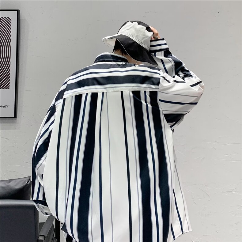长袖衬衫男港风日系春季韩版潮流帅气衬衣GCS22P36,男装衬衫,星座1116-2