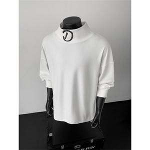 半高领德绒卫衣内搭长袖t恤 0917特P35控68图片
