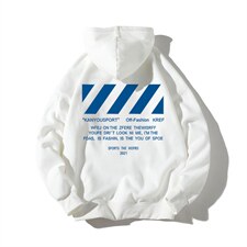 ！22秋季新款宽松大码港风斑马线连帽卫衣LW26-P35控58，男装卫衣，星座508（原C305）