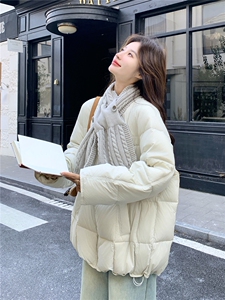 现货2025冬季新款25117-P325-K488可拆围脖90羽绒服图片