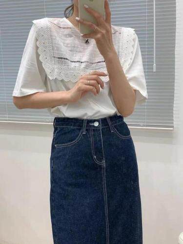 夏款拼接设计款小上衣,女装其它,U·M