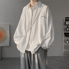 CS1121-特批28控58秋季新款冰丝面料长袖衬衫防晒透气衬衫，男装防晒衣，电商A059