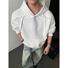 重磅全棉无帽绳450克连帽卫衣硬挺短宽套头外套男RH5308-P52，女装短外套，星座610B-1
