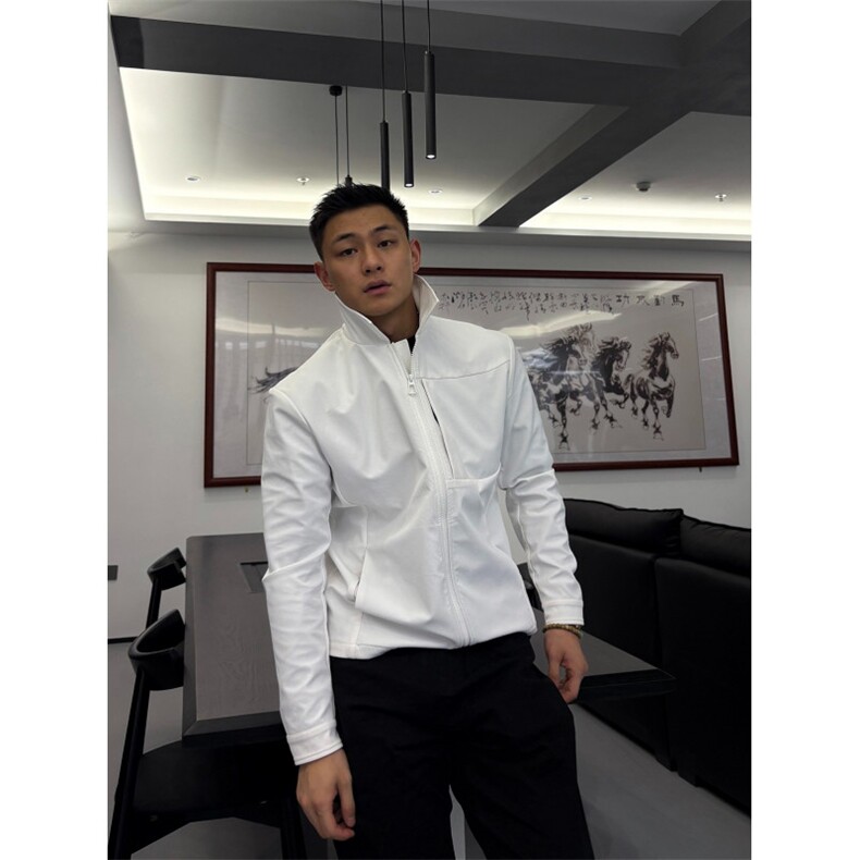 网图老钱风cleanfit行政夹克硬汉正肩版外套W1768/特P75,男装夹克,电商B350