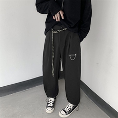 夏季薄款dk制服垂感西裤男男裤子韩版潮流冰丝休闲裤K3651-P35，男装休闲裤，星座512-2