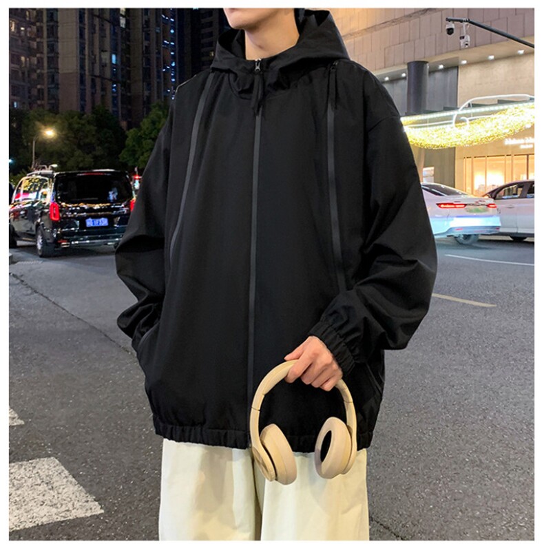 夜景连帽多色冲锋衣户外外套夹克光版纯色二开A406JK1208特P71,男装夹克,星座309（原A406）