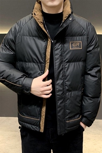 冬季白鸭绒羽绒服男韩版潮流宽松男士外套上衣服YR803-P140图片