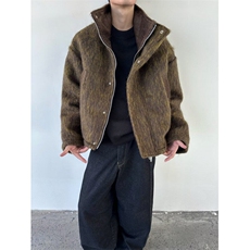 加厚慵懒风开衫毛衣外套男女年冬季小众设计感百搭上衣J8161，男装夹克，星座1116A（原606A-3）