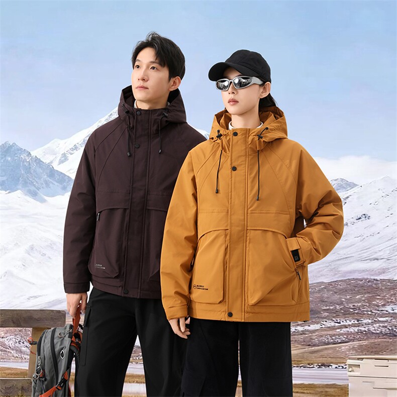 抖音 2025情侣秋冬二棉加棉加厚夹克休闲棉服M1125-P120图片