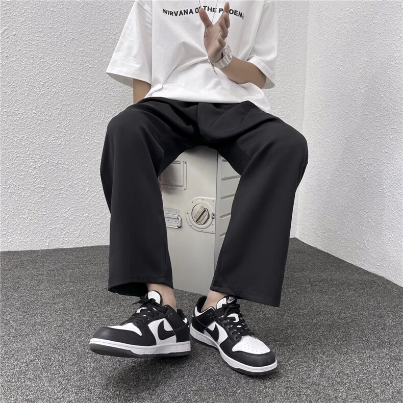 垂感西裤男直筒宽松休闲长裤百搭AT98P35,男装休闲裤,星座1116-2