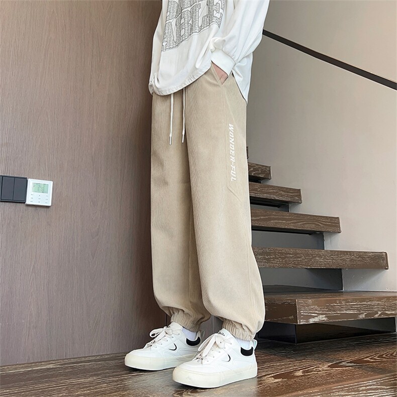 休闲裤子男款卫裤潮牌宽松高街复古直筒运动裤K529-P48,男装休闲裤,星座308B-2