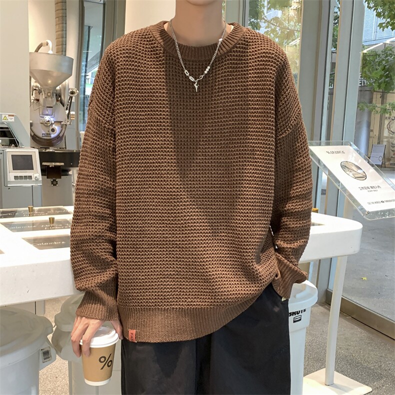 针织衫男士韩版潮流高街帅百搭宽松2024冬季ins毛衣外套MZ646-P46,男装针织衫/毛衣,星座412-2