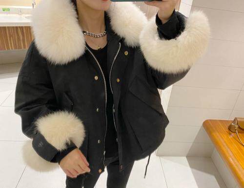 现货大毛领派克，女装，泰靡(1F)