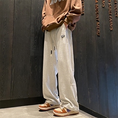 加绒加厚休闲运动卫裤男美式针织束脚裤子715-6-BX09P55（控78），男装休闲裤，星座715-6