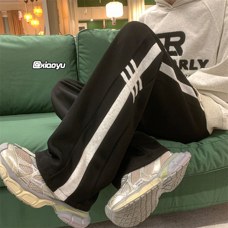 XZ616新款巴黎神裤三条杠织带拼接休闲卫裤TY955P55控68,男装休闲裤,星座512A（原616）