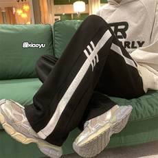 XZ616新款巴黎神裤三条杠织带拼接休闲卫裤TY955P55控68，男装休闲裤，星座512A（原616）