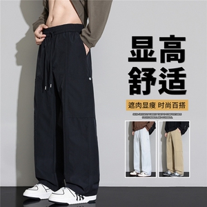 抖音品质男伞兵工装裤直筒垂感阔腿休闲裤A146-GY598特p26量大优图片