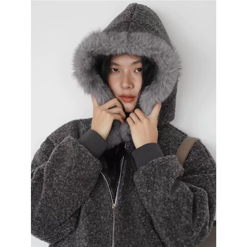 百搭水晶绒毛领原版派克服棉衣ins潮流日系文艺气质新款慵懒时尚,男装棉衣,星座506A