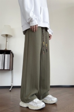 703-K326-P48加绒P58秋冬季麦穗纹提花细线直筒裤M-5XL，男装卫衣，星座703