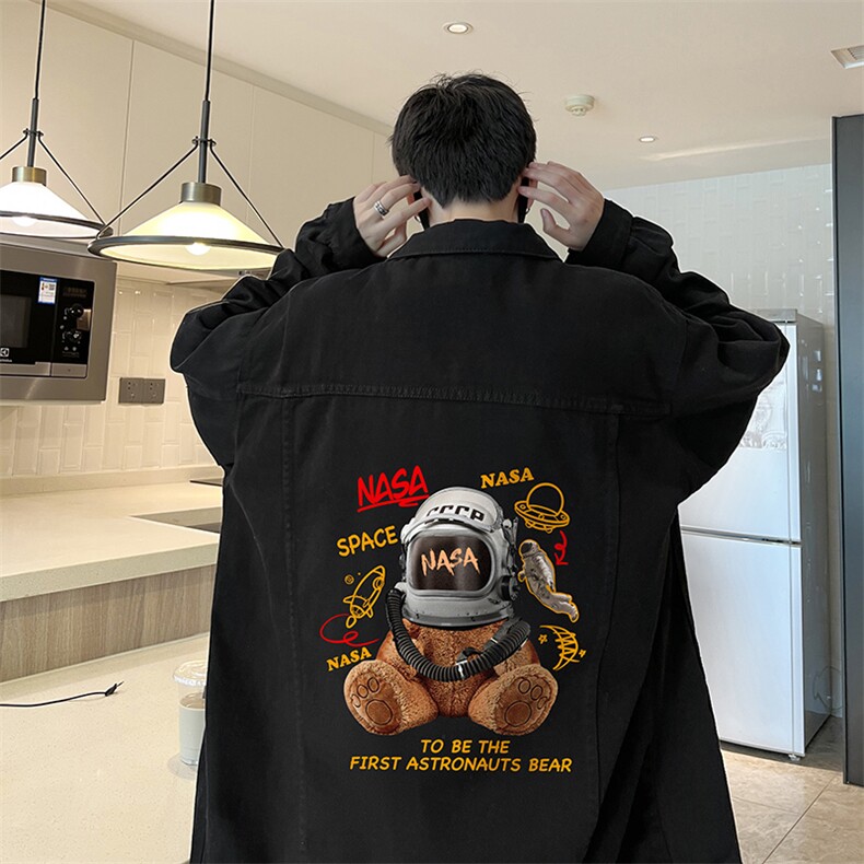 牛仔夹克男大码牛仔外套男茄克NJ77281-P60加绒款-P75,男装夹克,电商A040