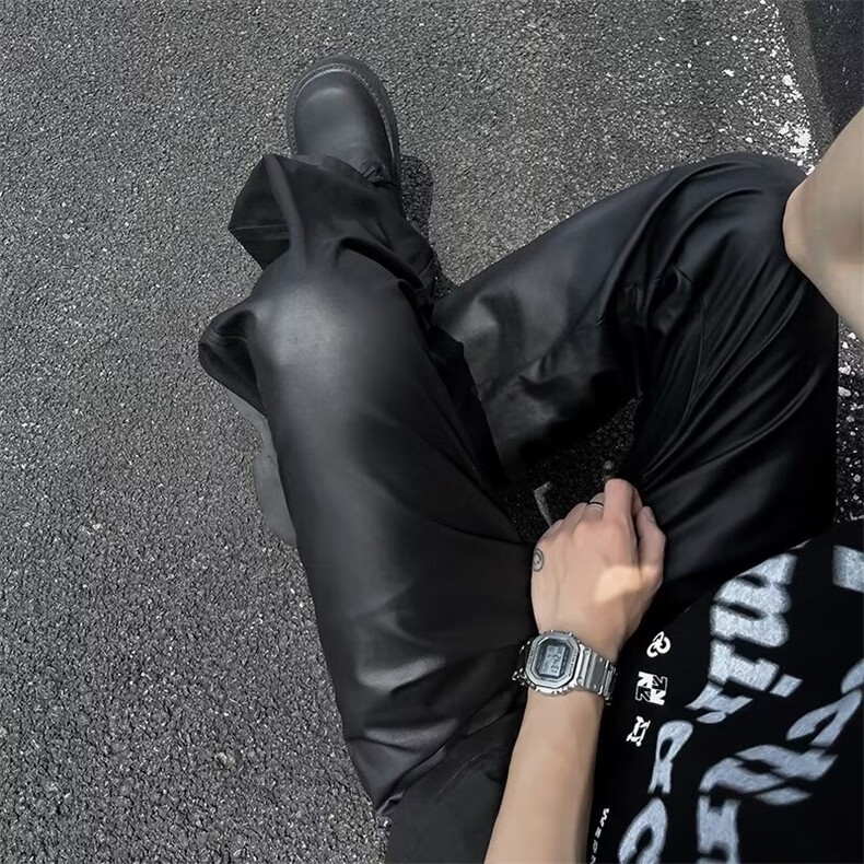 男新款青少年时尚休闲皮裤ZK175P68,男装皮裤,星座1116-2