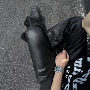 男新款青少年时尚休闲皮裤 ZK175 P68图片