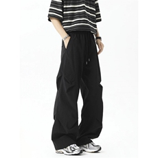 1014-1-KZ236-特P40夏季冰丝凉感降落伞休闲裤直筒宽松阔腿，男装休闲裤，星座1014-1