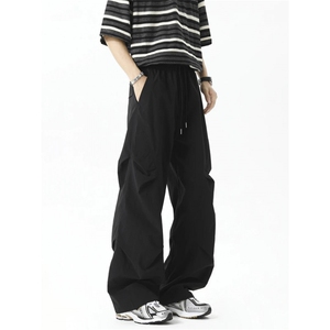 1014-1-KZ236-特P40夏季冰丝凉感降落伞休闲裤直筒宽松阔腿,男装休闲裤,星座1014-1