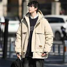 冬上新加棉加厚棉服港风简约连帽棉衣外套男女8318-P130控价178，男装棉衣，电商A441-1