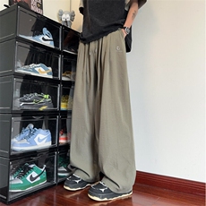 抖音品质夏季新款冰丝山本裤宽松休闲裤B315-K25527-特p35控68，男装休闲裤，电商B315
