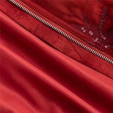 水衣源889款刺绣带围脖短款夹棉棉服外套女，女装棉衣/棉服，水衣源