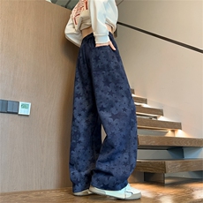 65华棉五角星印花休闲长裤M-3XL特P45，男装休闲裤，电商B325