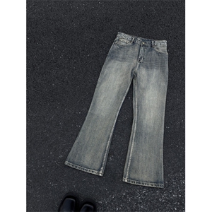 美式复古直筒牛仔裤男女秋冬水洗做旧宽松百搭裤JN007-P55 78图片