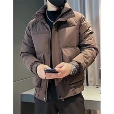 冬季新款男装纯色外套男修身立领棉衣短款上衣夹克M617，男装夹克，星座1116A（原606A-3）