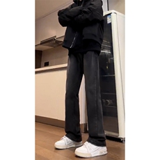 B221美式ins高街小众百搭纯色微喇牛仔裤LK22087-P55控78，男装牛仔裤，电商B221