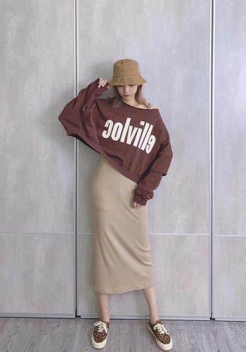 新品一字肩卫衣，女装卫衣/绒衫，G7V7