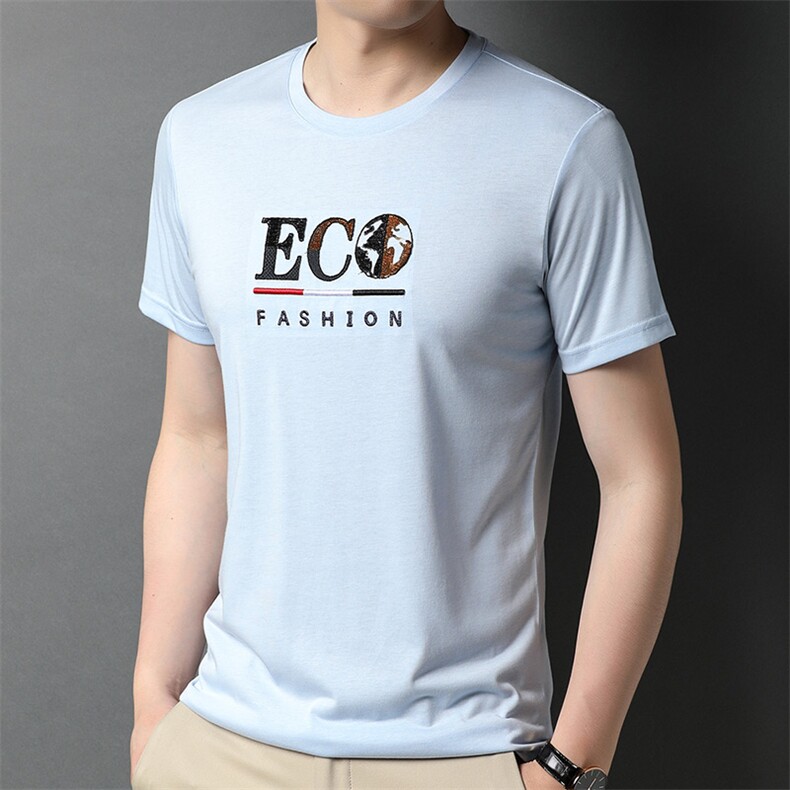 BB7090男士2023年夏季新款百搭T恤男短袖商务休闲体恤男装P53,男装T恤,电商B360