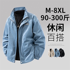 3D大码男士休闲夹克外套8512-P70控128大码元，男装夹克，星座209