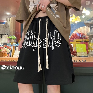 XZ616 夏季新款麻绳字母发泡休闲短裤五分裤 TY359 P45控55图片