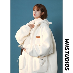 有大货高克重中性风加厚冬季棉衣情侣棉服纯色连帽外套MY168-P118图片