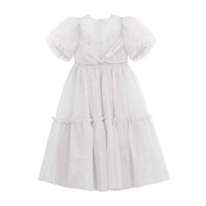 dec place /设计 常春花蓝紫色蝴蝶结高腰蓬蓬裙,其它,dec place