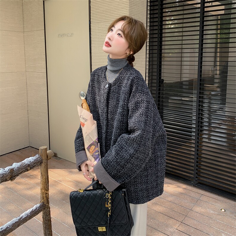2025冬款小香风棉服B109-9075-200-288,女装棉衣/棉服,2B109