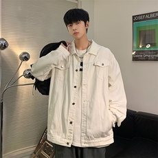 潮牌ins工装牛仔外套男百搭韩版宽松上衣港风学生夹克WJ021-p65，男装工装外套，星座1008-2