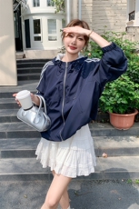 主推数据好春夏夹克防晒蕾丝连帽外套2C2851019P140K208，女装短外套，2C285