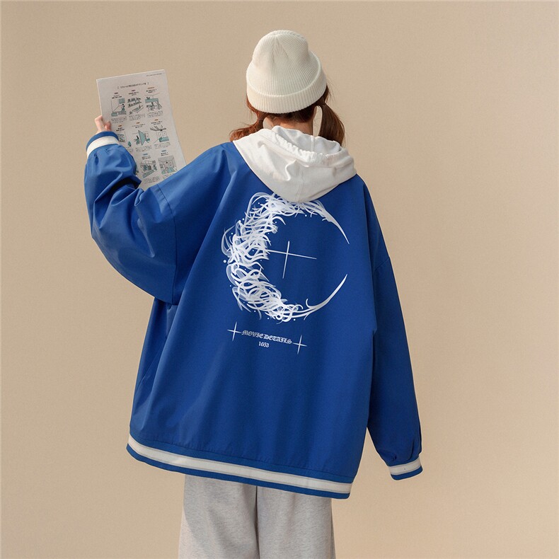 中性23春季西海岸hiphop潮流设计翻领百搭夹克外套G723P65控88,男装夹克,A247A