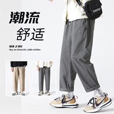 日系纯棉工装裤男夏季薄款休闲裤九分裤长裤217-2-HK23849-P48，男装休闲裤，星座217-2