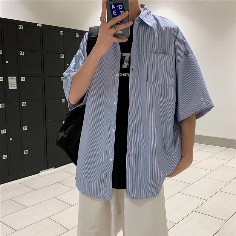 长袖衬衫春款男港风潮流C0022P29,男装衬衫,星座1116-2