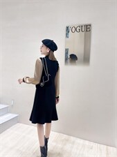 2022春装气质女人味连衣裙，女装连衣裙，贻思茗