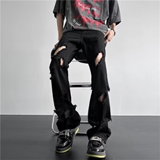 青春流行ins男直筒水洗牛仔裤T1665P40，男装牛仔裤，星座1116-2